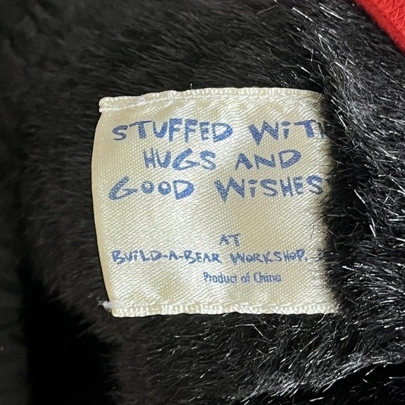 BUILD A Bear Workshop Black Bear 16" Plush Animal Shorts Pants Skate T-Shirt - Picture 15 of 15